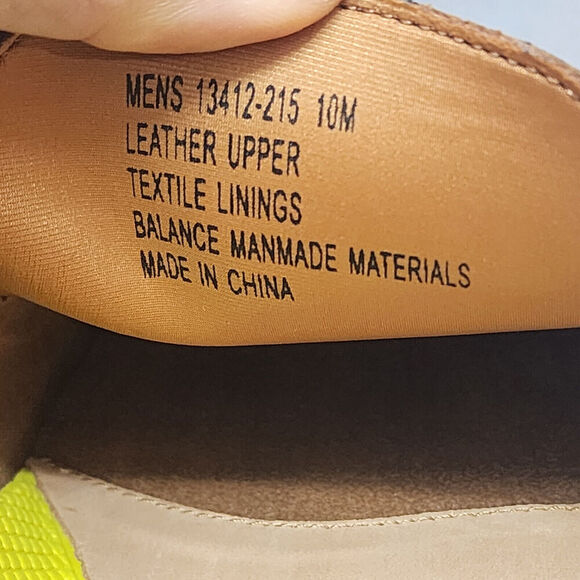 Florsheim Brown Motor Leather and Suede Moc Toe Venetian Driver Shoes Sz 10M NEW - Picture 7 of 8